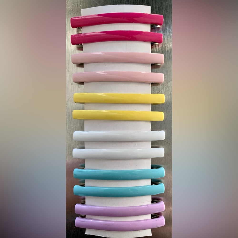Goody Classic Plastic & Metal Barrettes in Multiple Colors - New